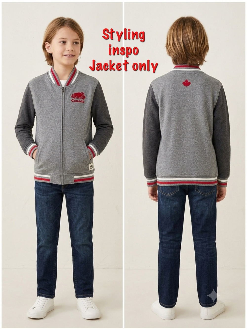Roots Kids Canada Collection Fleece Varsity Jacket